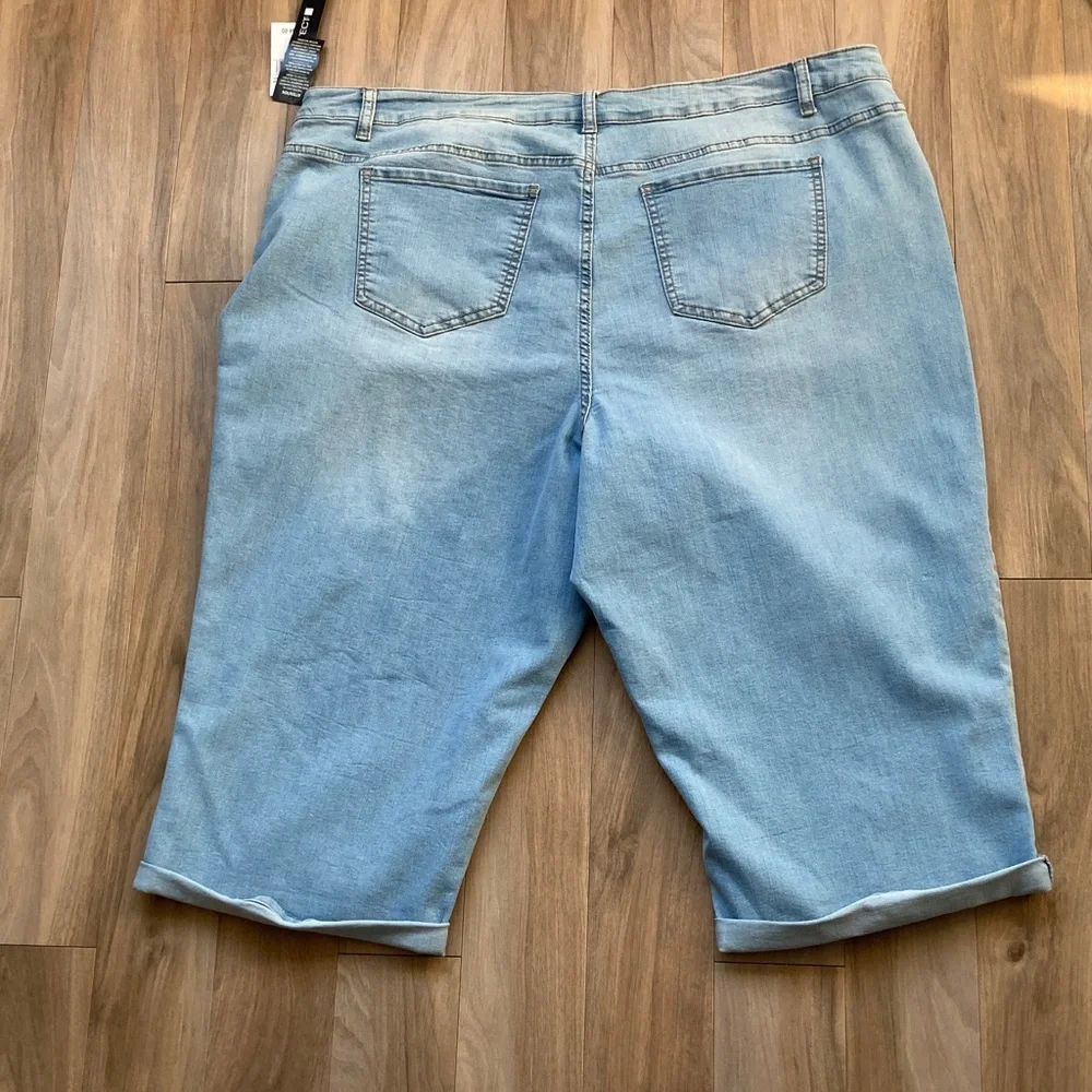 Architect Light wash cuffed Denim Jean Capri with stretch 24W - Picture 7 of 15